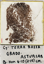 A sample of a soil thin section. Click on it to get a larger image.